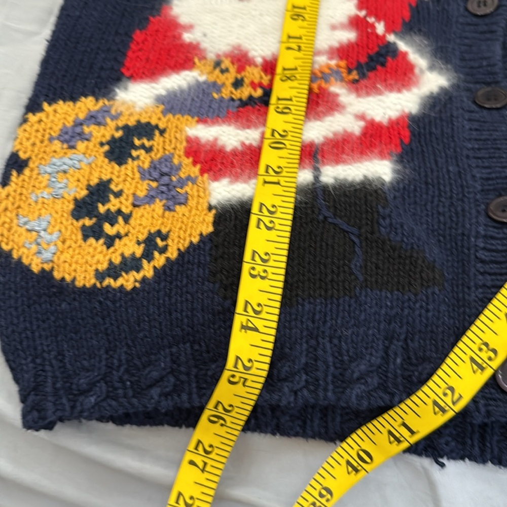 Vintage Cristal Kobe knitted Christmas sweater vest sz M rare - Picture 8 of 11